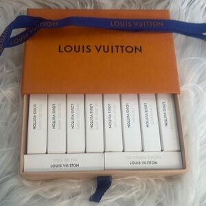 Louis Vuitton Orange Box with Blue Ribbon Fragrance Collection